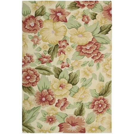 NOURISON Fantasy Area Rug Collection Cream 1 Ft 9 In. X 2 Ft 9 In. Rectangle 99446055880